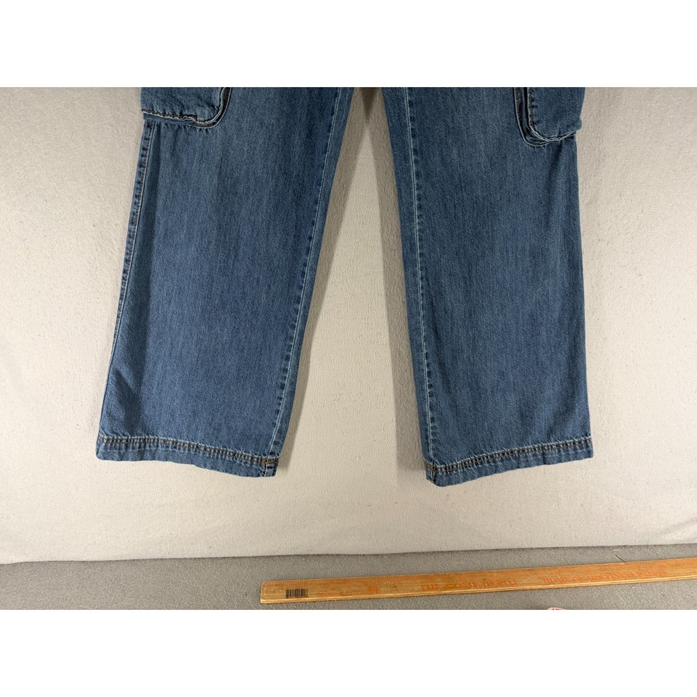 RSQ Jeans Womens S Cargo Baggy Wide Leg Y2K  Skater Streetwear‎ Indie Utility - Picture 2 of 14